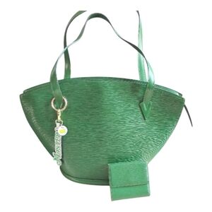 LOUIS VUITTON  Alma Epi Leather Tote Bag & Wallet  Green MASTERS Golf Bag Charm